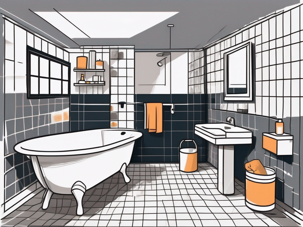 A bathroom under renovation